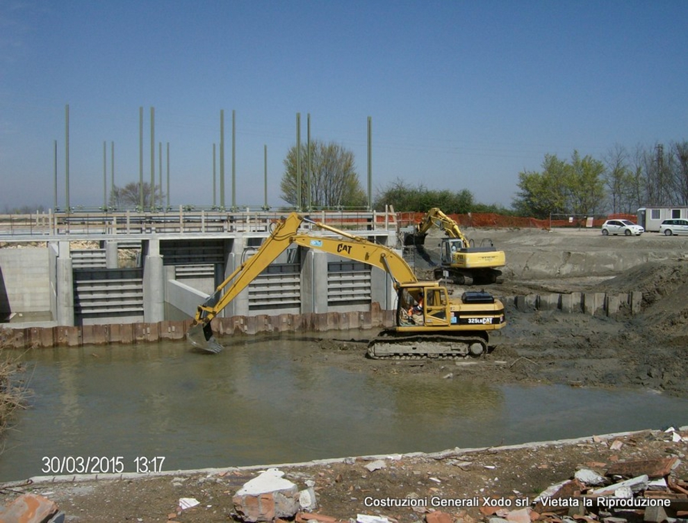 RIMOZIONE TERRENO A VALLE DEL MANUFATTO